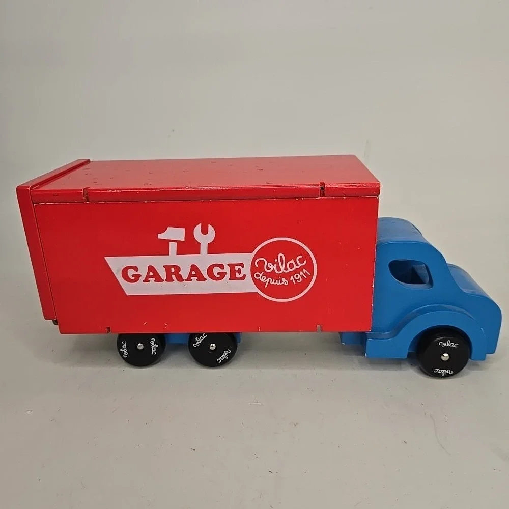 VILAC TOY WOODEN BOX TRUCK Vilac Garage‎